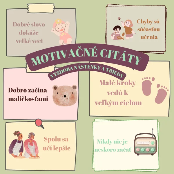🪻Motivačné citáty do triedy – vintage kolekcia🪻