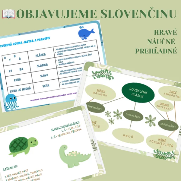 📖OBJAVUJEME SLOVENČINU: ZVUKOVÁ ROVINA JAZYKA (hláska, slabika, slovo, veta + rozdelenie hlások) 📖