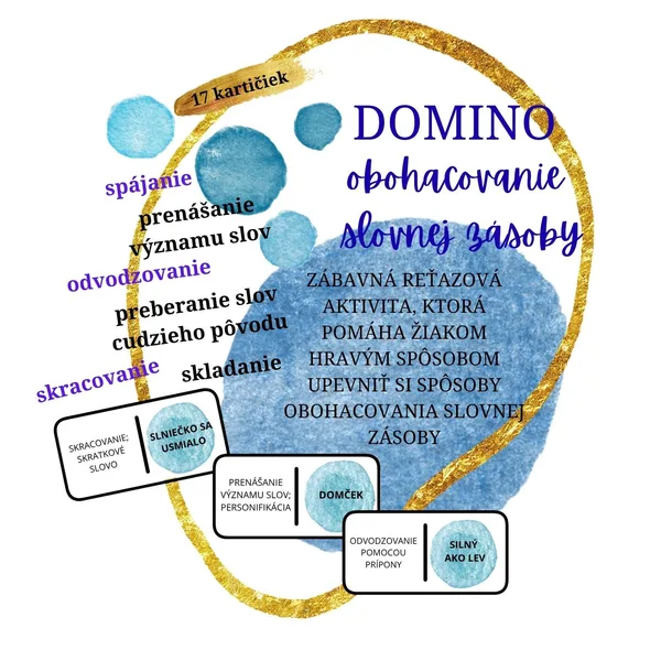 Obohacovanie slovnej zásoby - domino