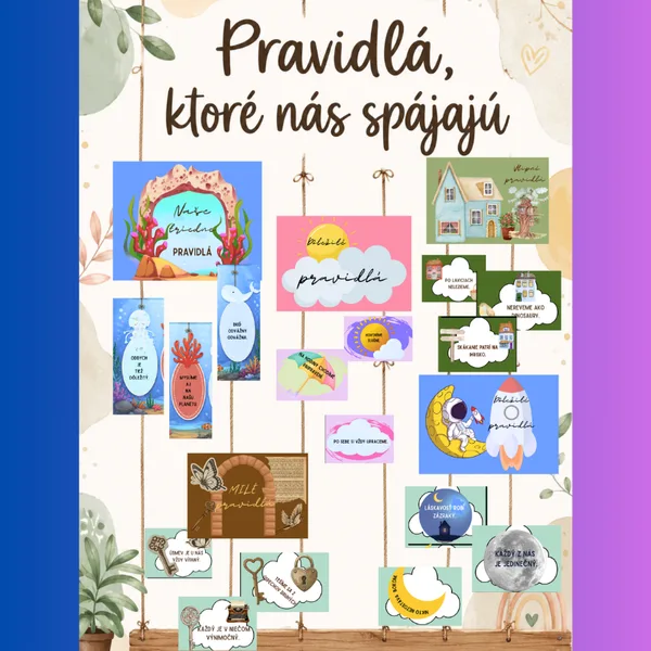 Pravidlá, ktoré nás spájajú/ interaktívna nástenka, triedna samospráva
