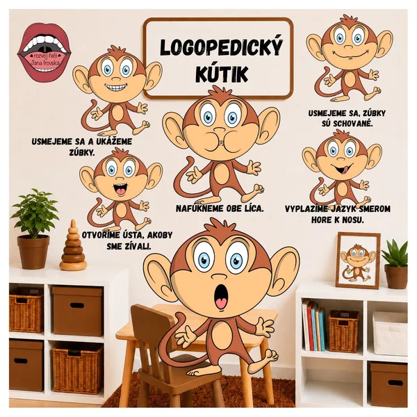 LOGOPEDICKÝ KÚTIK OPIČKY