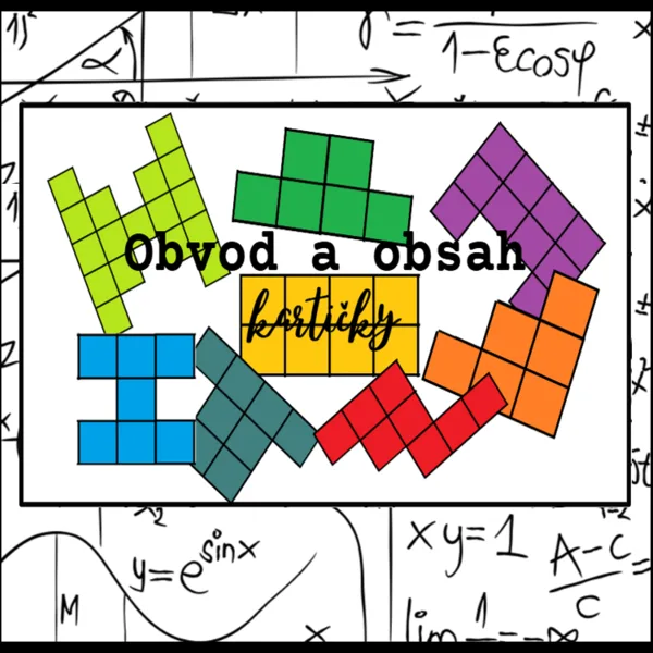 obsah a obvod kartičky