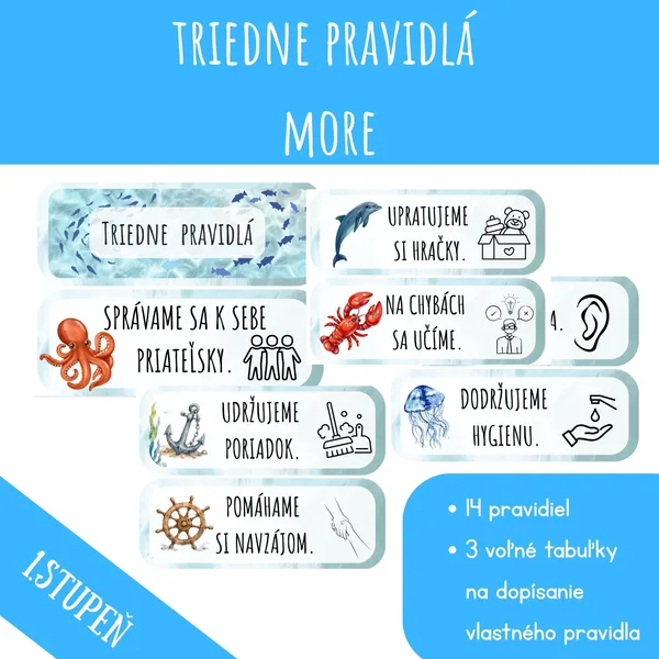 Pravidlá triedy - more
