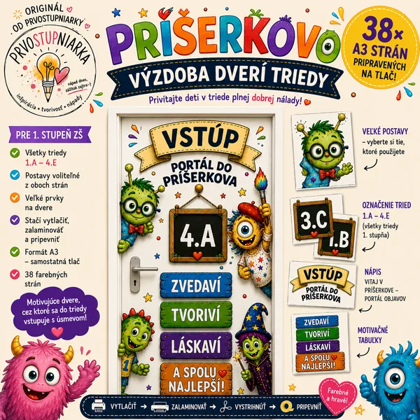 PRÍŠERKOVO – Výzdoba dverí triedy