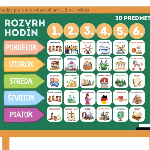 Rozvrh hodín