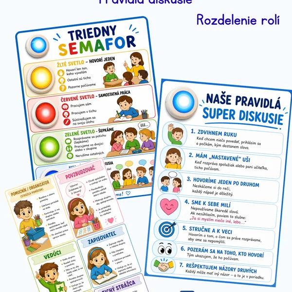 Semafor +Pravidlá diskusie + roly v skupine