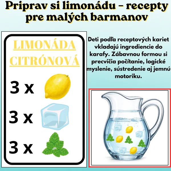 Priprav si limonádu – recepty pre malých barmanov