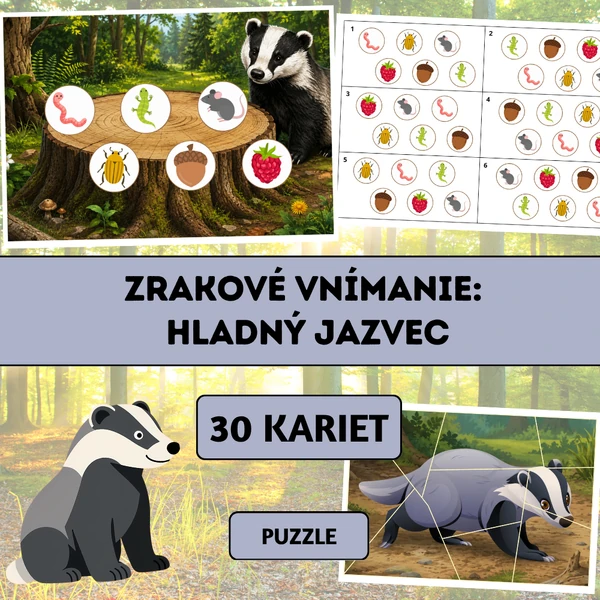 Zrakové vnímanie: Hladný jazvec