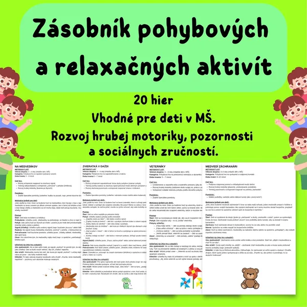 Zásobník pohybových a relaxačných aktivít