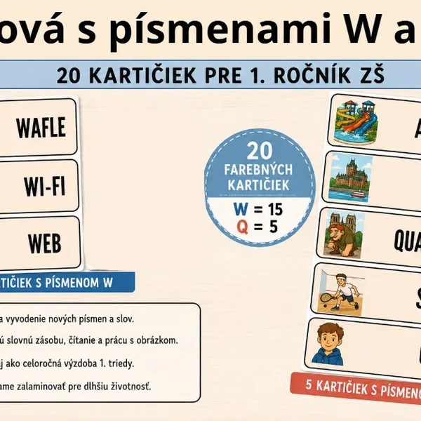 Slová s písmenami W a Q 