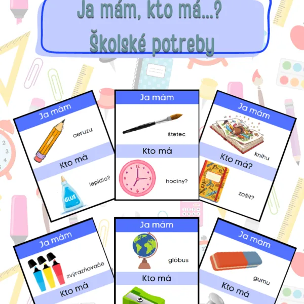  Ja mám, kto má - Školské potreby