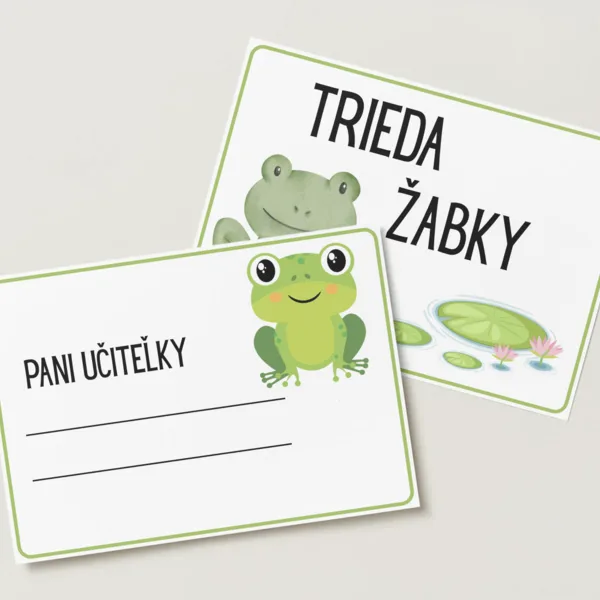Výzdoba MŠ - žabky