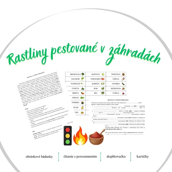 Rastliny pestované v záhradách (zelenina)