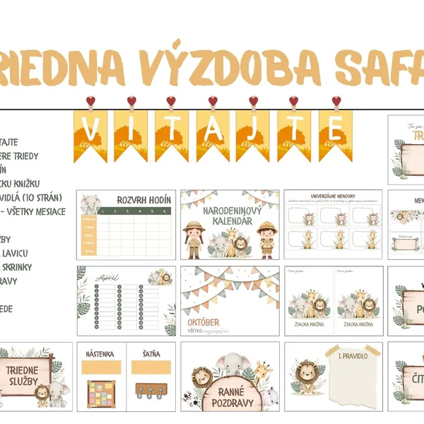 Triedna výzdoba SAFARI