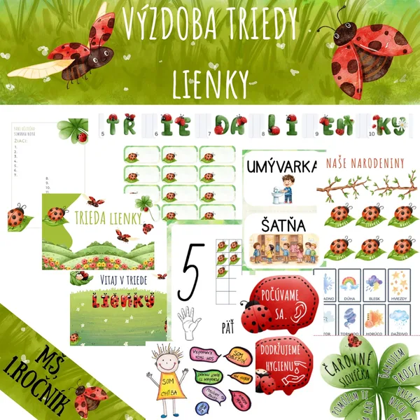 Výzdoba triedy-lienky
