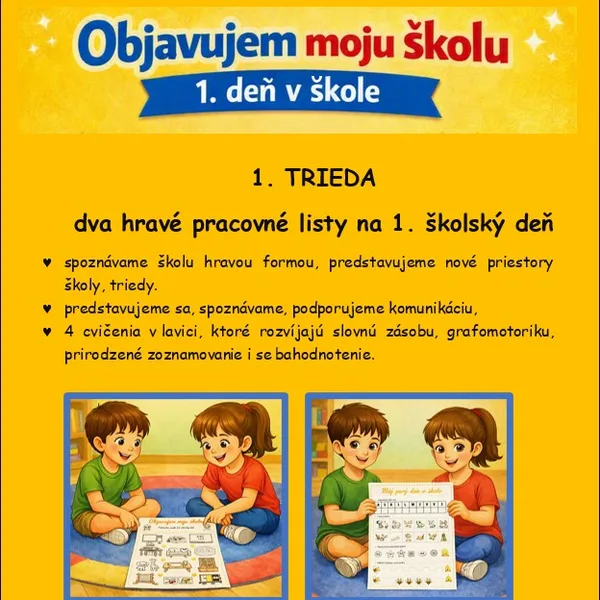 Objavujem moju školu + Môj 1. deň v škole (pre prváčikov)