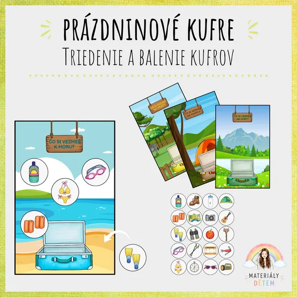 ☀️Prázdninové kufre, triedenie☀️