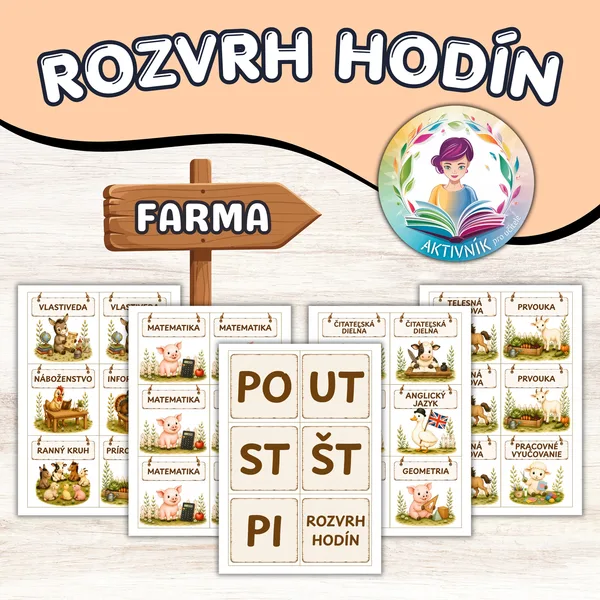 FARMA - obrázkový rozvrh hodín