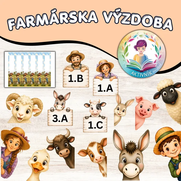 Farmárska výzdoba triedy