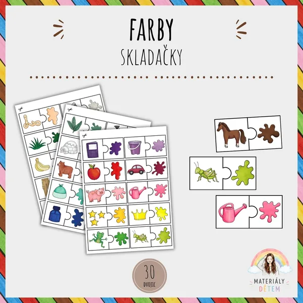 🌈Farby, skladačka🌈