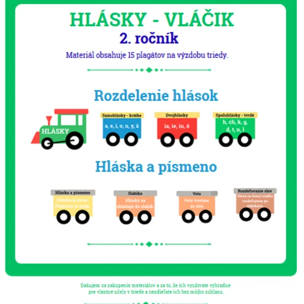 Hlásky - vláčik