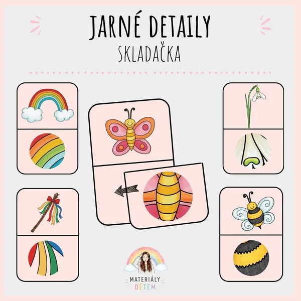 🌸Jarné detaily, skladačka🌸