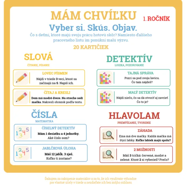Mám chvíľku - 1. ročník
