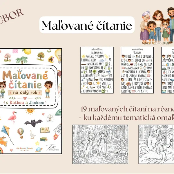 Maľované čítanie na celý rok s Katkou a Jankom