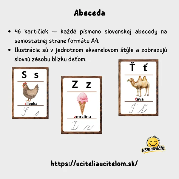 Abeceda - výzdoba triedy