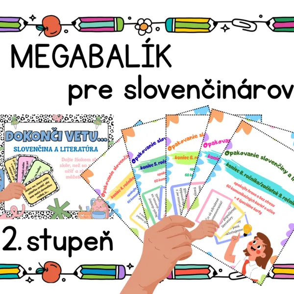 MEGABALÍK pre slovenčinárov na začiatok školského roka (opakovanie slovenčiny)