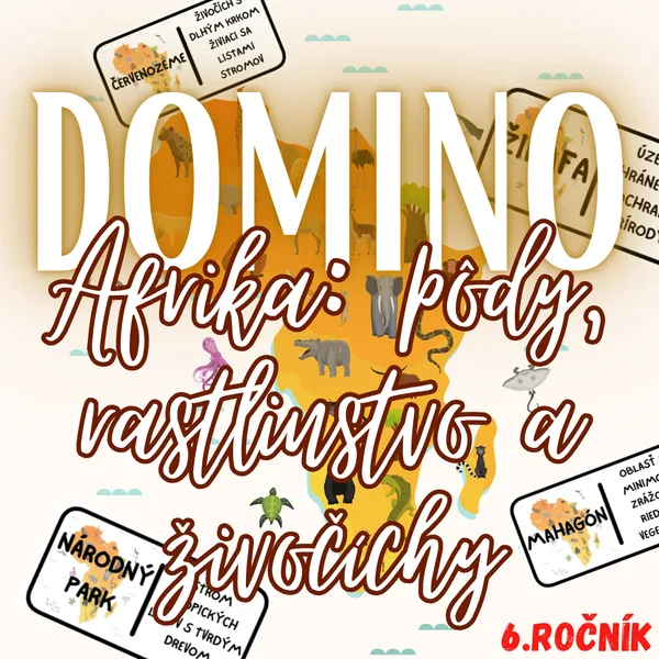 Domino - Afrika: pôdy, rastlinstvo a živočíchy