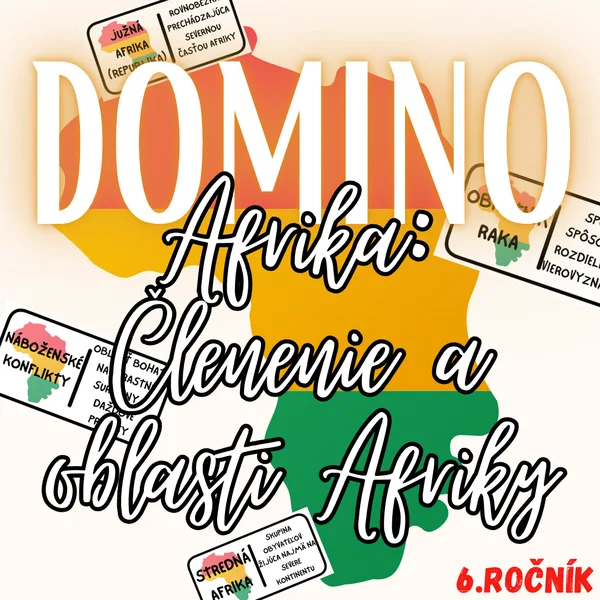 Domino - Afrika: Členenie a oblasti Afriky