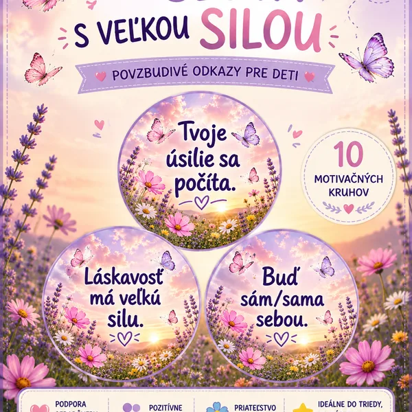 MALÉ SLOVÁ S VEĽKOU SILOU - Motivačné kartičky