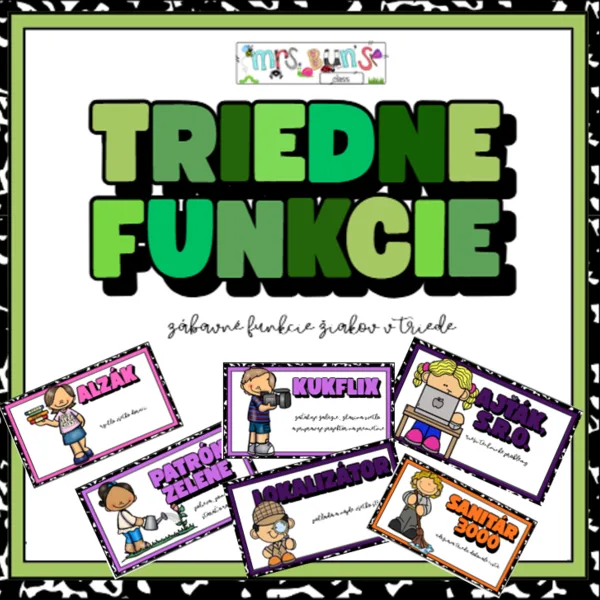 Triedne funkcie - classroom jobs