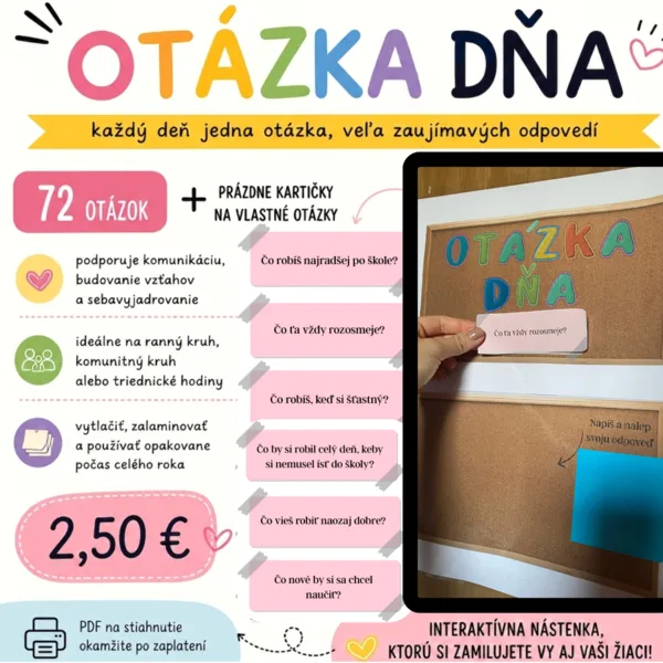 Otázka dňa pre žiakov (rozvoj komunikačných zručností)