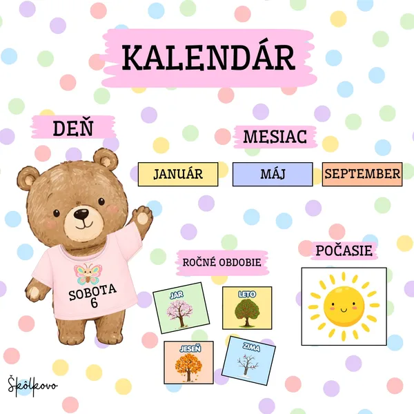KALENDÁR-MEDVEDÍK