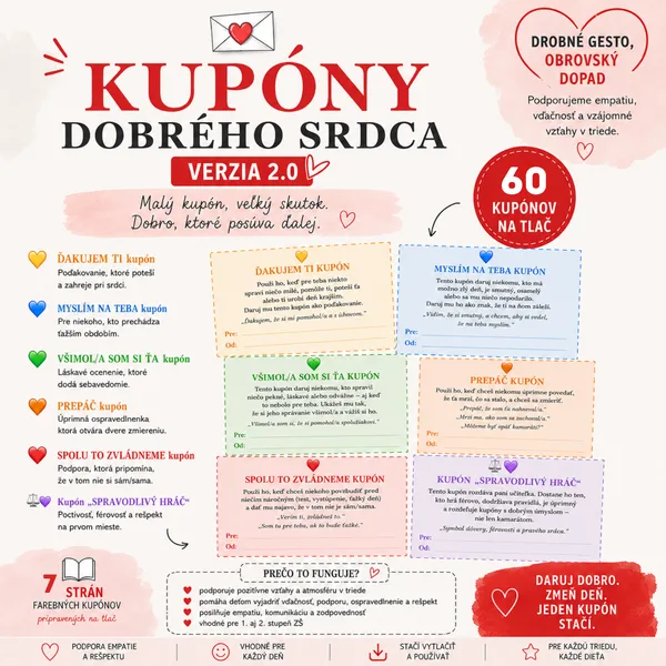 Kupóny dobrého srdca 2.0 