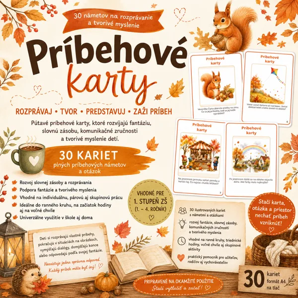 Príbehové karty – 30 námetov na rozprávanie a tvorivé myslenie