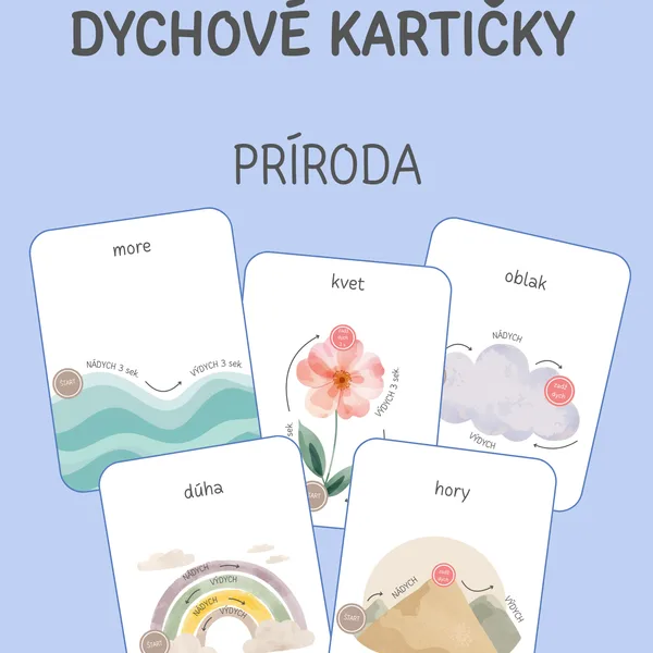 Dychové kartičky - PRÍRODA 