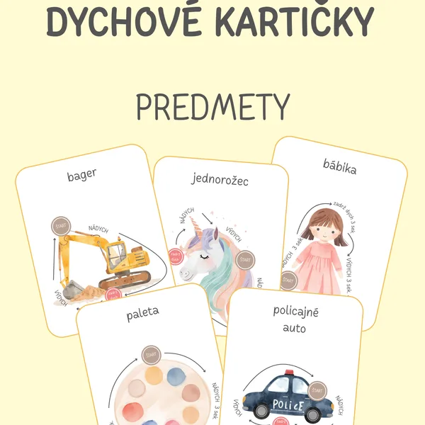 Dychové kartičky - PREDMETY