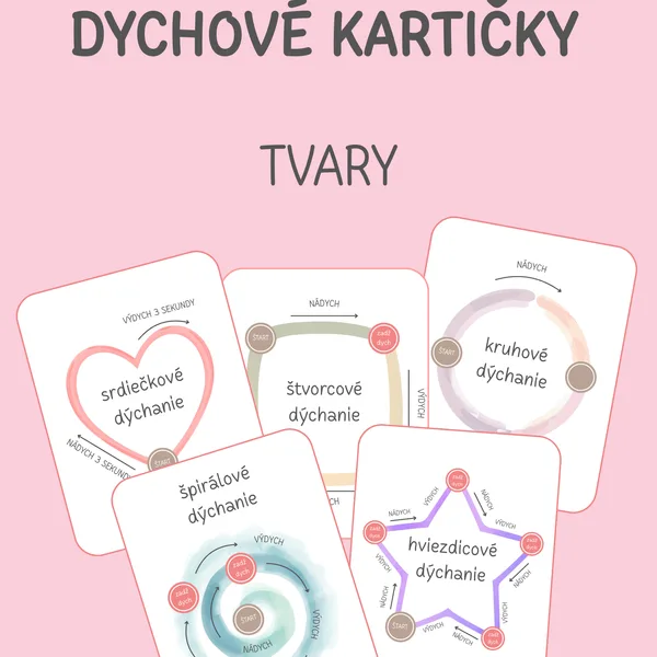 Dychové kartičky - TVARY