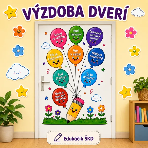 🎈 Výzdoba dverí – Motivačné balóniky