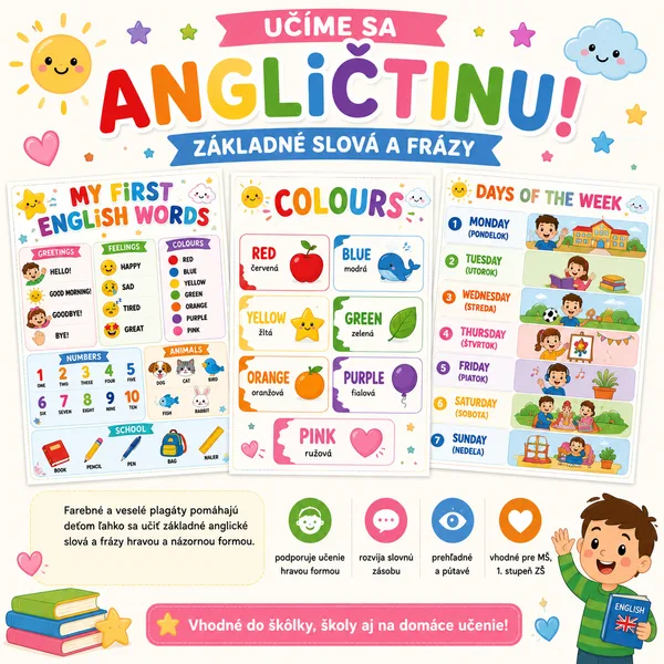 MY FIRST ENGLISH WORDS – Moje prvé anglické slovíčka