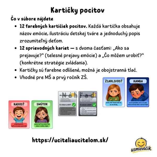 Kartičky pocitov