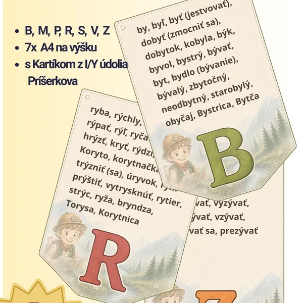 VYBRANÉ SLOVÁ B – Z | GIRLANDA DO TRIEDY Kartíkove výpravy v PRÍŠERKOVO