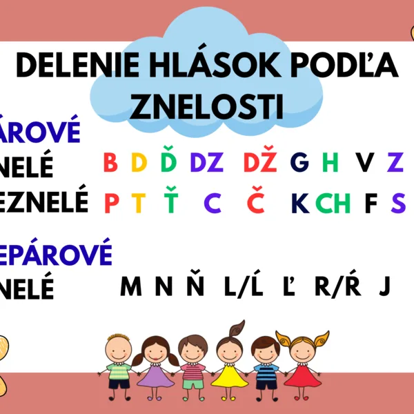 Vybrané slová + delenie hlások 