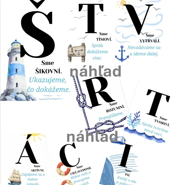 Štvrtáci - motiváčna nástenka 🌊