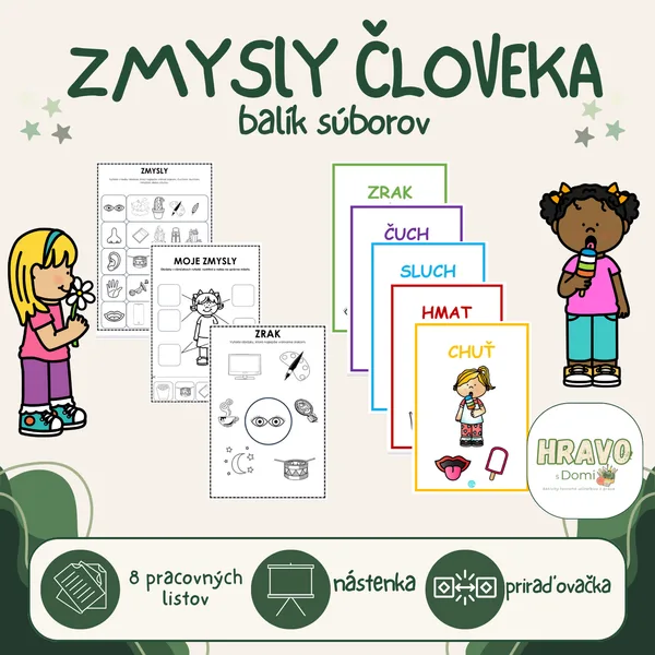 Zmysly človeka - BALÍK SÚBOROV