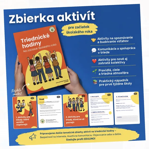 Triednické hodiny na začiatok školského roka - zbierka aktivít 