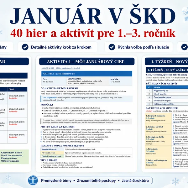 Január v ŠKD